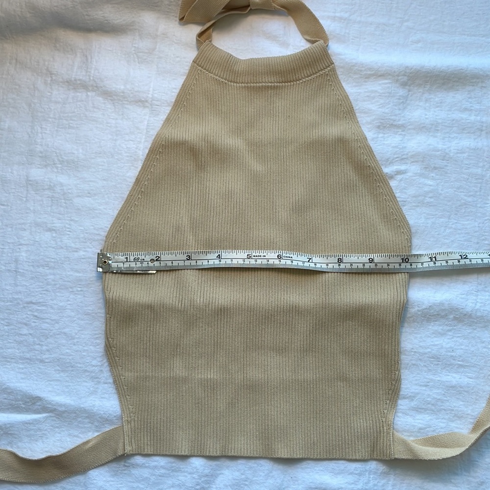 Zara Halter Knit Top Size S - Picture 12 of 13